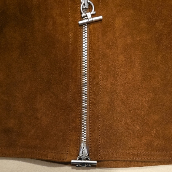 Salvatore Ferragamo Brown Suede Shirt Jacket - Picture 3 of 5